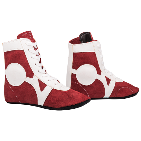 Купить Обувь для самбо RS001/2, замша, красный Rusco в Демидове 