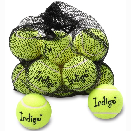 Купить Мяч для большого тенниса Indigo (12 шт в сетке) начальный уровень в Демидове 