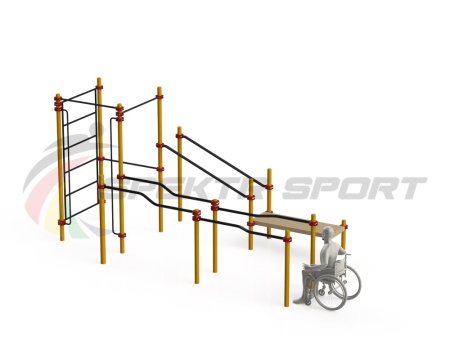Купить Спортивный комплекс для инвалидов-колясочников WRK-D16_76mm в Демидове 