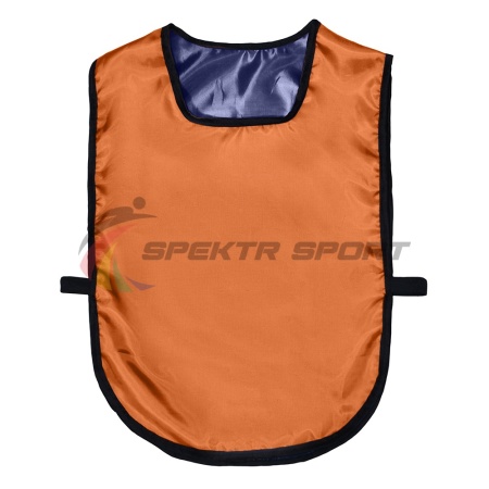 Купить Манишка футбольная двусторонняя универсальная Spektr Sport оранжево-синяя в Демидове 